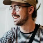man laughing